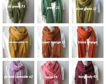 Pashmina Shawl Scarf, Rustic Wedding Bridesmaid Gift