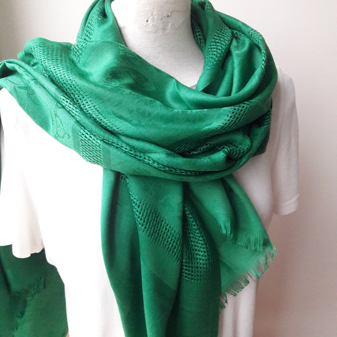 Emerald Green Scarf, Viscose Pashmina Wrap Shawlwomen's Scarvesmen's