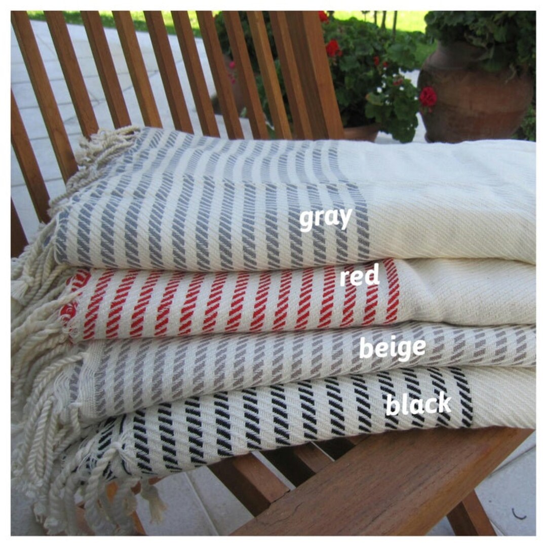 100% Cotton Turkish Peshtemal Beach Towel, Soft Hamam Spa Yoga Cloth - Etsy