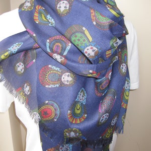 matryoshka Print Scarf, Russian nesting dolls matryoshka Babushka doll scarf-matryoshka Addict lover gift-women&#39;s scarves-russian doll scarf