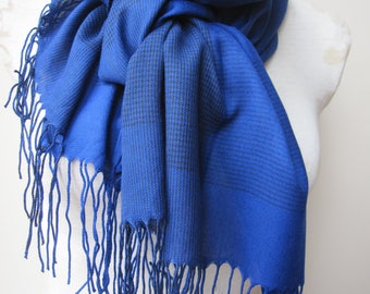 Striped Viscose Scarf for Men: Long Shawl, Turkish Scarf