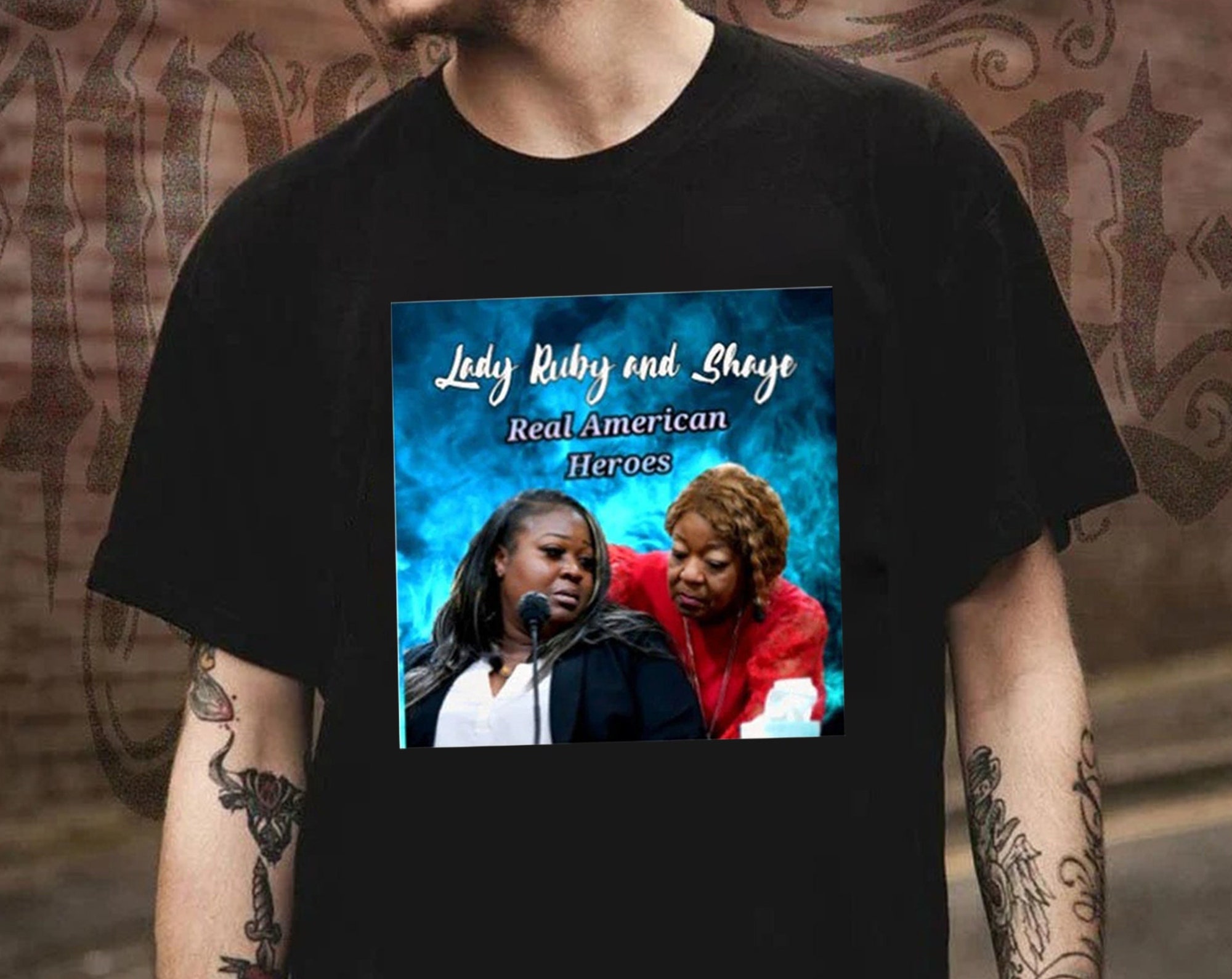 Discover Lady Ruby Shirt, Lady Ruby and Shaye Real American Heroes, January 6 Justice For Lady Ruby and Shaye