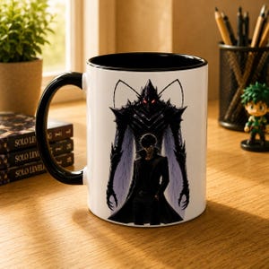 Solo Leveling Becher | Sung Jinwoo & Beru Shadow Army Becher | Anime Kaffeebecher | Geschenkidee für Fans von Arise | Becher für koreanische Manhwa-Fans