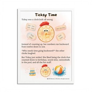 Original Children's Story Framed Poster | Written by a Professional Children's Author | Read Aloud Nursery Wall Art | 18x24" Kids Decor