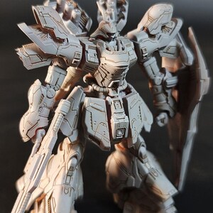 3D Printed SAZABI model Gundam Upgrade Kit, 10cm Resin Model Parts, Unpainted Weapons Backpack Conversion Set image 4