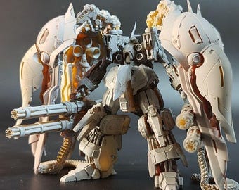 3D Printed  Kshatriya Axis model Gundam Upgrade Kit, 10cm Resin Model Parts, Unpainted Weapons Backpack Conversion Set