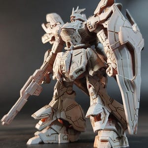 3D Printed SAZABI model Gundam Upgrade Kit, 10cm Resin Model Parts, Unpainted Weapons Backpack Conversion Set image 2