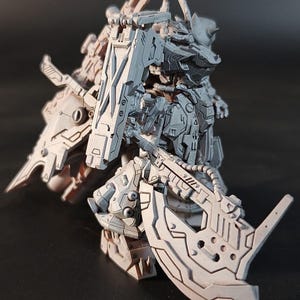 3D Printed ZAGU model Gundam Upgrade Kit, 7cm Resin Model Parts, Unpainted Weapons Backpack Conversion Set image 4