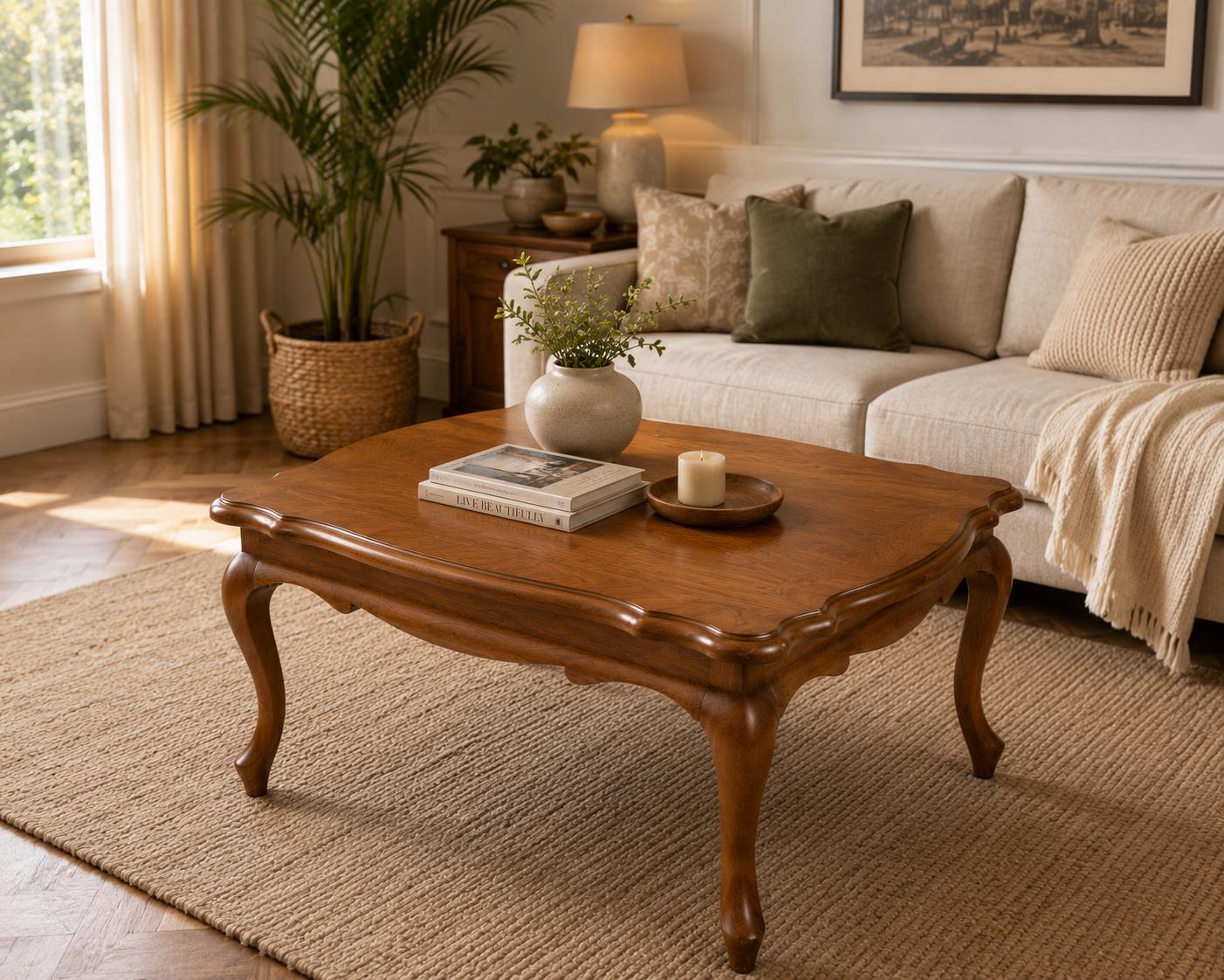 Small Square Antique Table - Etsy