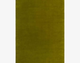 8x10 Milano Green Area Rug – Handmade Hand Tufted Solid Modern Rug for Living Room, Bedroom, Hall | Custom Sizes 9x12, 10x14, 12x15