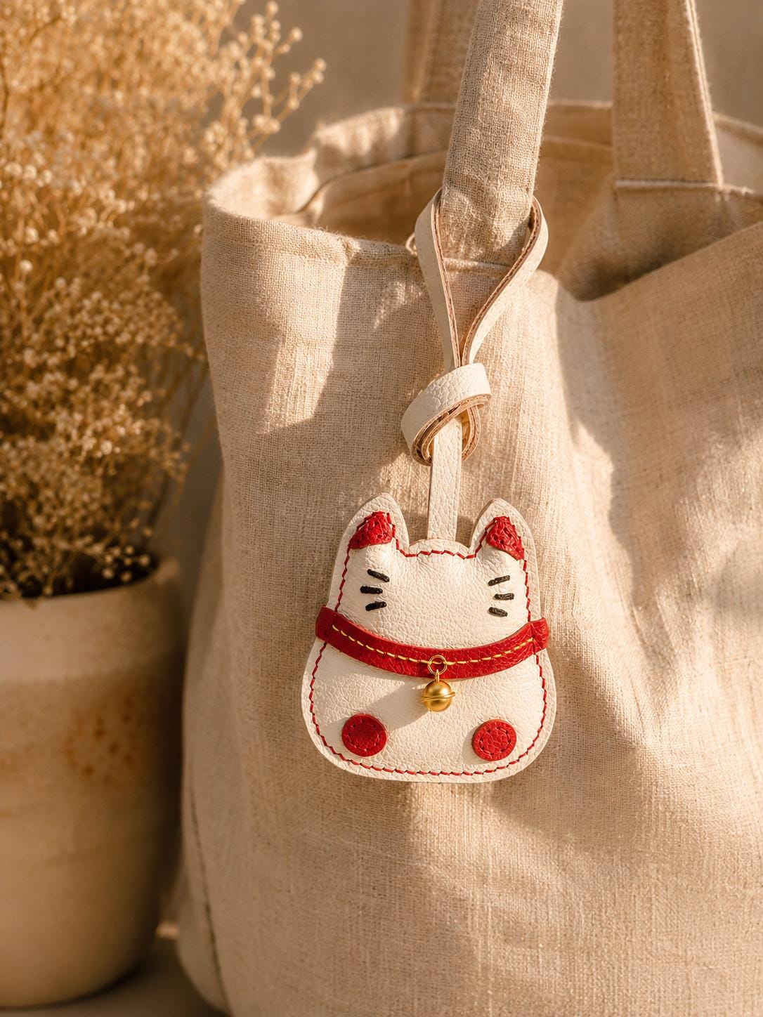 Japanese Cat Charm - Etsy