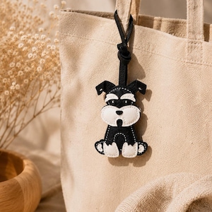 Mini Schnauzer Bag Charm - Etsy