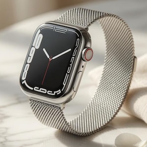 Milanese Loop Kompatibel mit Apple Watch Series 9 8 7 6 5 4 SE Ultra 2 | Metall Mesh Armband (38mm-49mm)