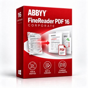 ABBYY FineReader PDF 16 - Licença vitalícia - Download instantâneo