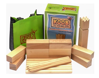 KOOB Das Wikinger Spiel - Kanadisches Premium Hartholz Kubb Spiel