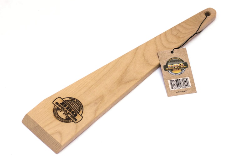 BBQ Scraper Natural Wooden Grill Cleaner Made in Canada Etsy Canada