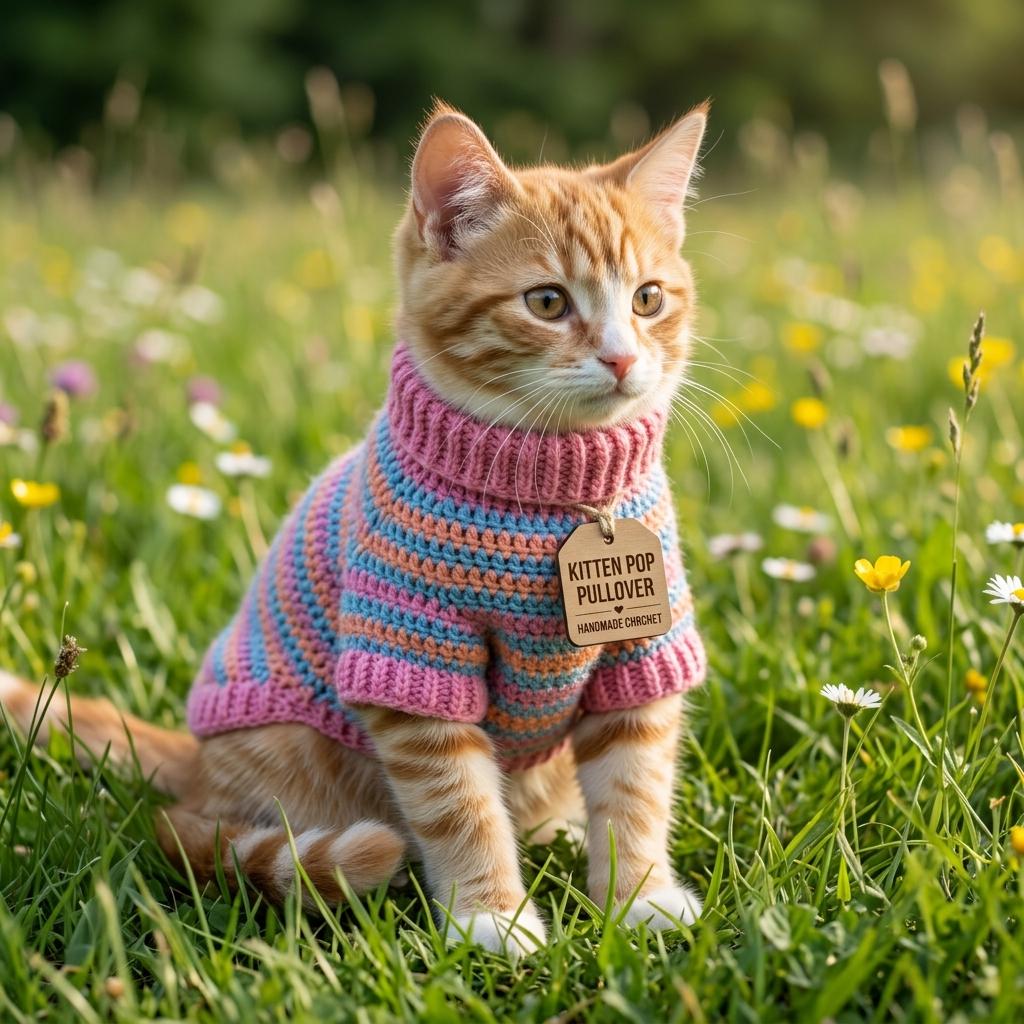 40 Kitty Crochet Patterns: Create Adorable Feline Friends at Home 20 Crochet Kitty Sweater