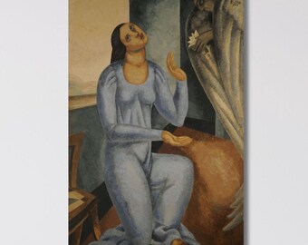 Alfredo Guttero Anunciacion Canvas Wall Art Print Vintage Religious Painting Decor Poster Home Style