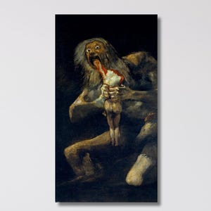 Francisco Goya Saturn Verschlingt Seinen Sohn Leinwanddruck Spanische Romantik Wandkunst