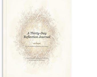 Sanctuary of Self Reflection Journal - Personalised 30-Day Guided Wellness Book -  Hope