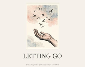 Sanctuary of Self Reflection Journal - Personalized 30-Day Guided Wellness Book for Letting Go