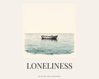 Sanctuary of Self Reflection Journal - Personalized 30-Day Guided Wellness Book for Loneliness