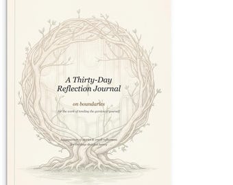 Sanctuary of Self Reflection Journal - Personalised 30-Day Guided Wellness Book - Boundaries