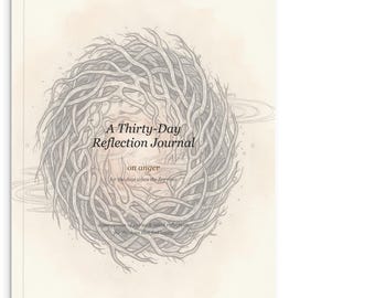 Sanctuary of Self  Reflection Journal - Personalized 30-Day Guided Wellness Book - Anger Management