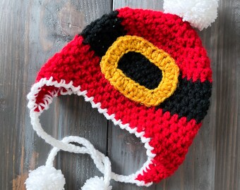 PDF BUNDLE - adult and child Santa beanie pattern - crochet Santa beanie