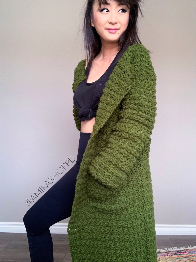 cozy sweater the Lexington Wrap PATTERN ONLY preppy jacket PDF classic coat crochet pattern