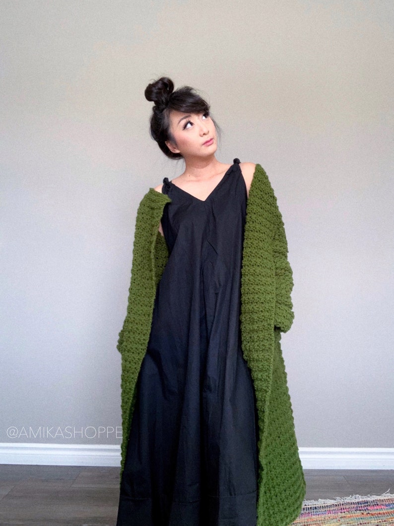 cozy sweater the Lexington Wrap PATTERN ONLY preppy jacket PDF classic coat crochet pattern