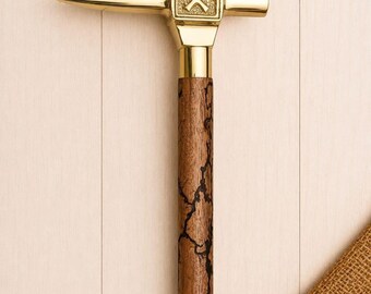 Canne tête de pioche, canne pour homme en bois