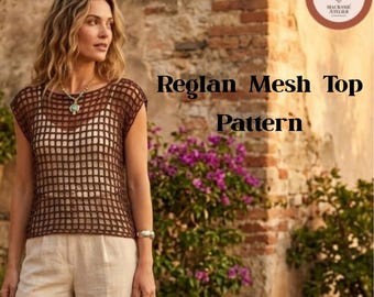 Patrón de top de crochet, tops de verano, ropa bohemia, ropa para fiestas rave, descarga instantánea, atuendo para festivales, ropa de playa para mujer, pareo bohemio