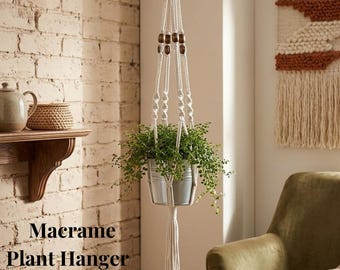 Macrame Plant Hanger, PDF, Pattern, Boho Decor, Digital Products, Made by Be Patterns, Garden Decorations, Nordic Knots, Cotton, Plant Lover