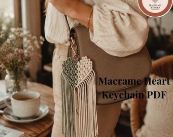 Llaveros de macramé, patrones, tutoriales, recuerdos de bautizo, regalos de bautismo, adornos para bolsos, recuerdos de fiesta, llaveros, llaveros bonitos, accesorios para el coche