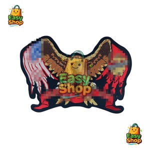 Toppa American Shield Eagle - Distintivo ricamato patriottico con aquila calva alata - Emblema della bandiera americana da applicare con il ferro da stiro su giacche e gilet da moto.