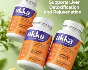 Akkermansia Muciniphila Capsules, Gut Microbiome Support Supplement, Digestive & Metabolism Wellness Formula Non-GMO, Gluten-Free