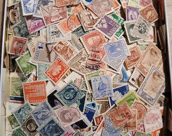Lotto di 500 francobolli annullati provenienti da tutto il mondo, di tutti i periodi, collezione filatelica, tutti i continenti, senza supporto