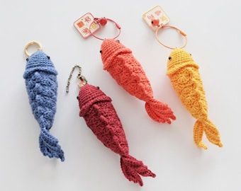 Lucky Fish Amigurumi Crochet Keychain Pattern (PDF)