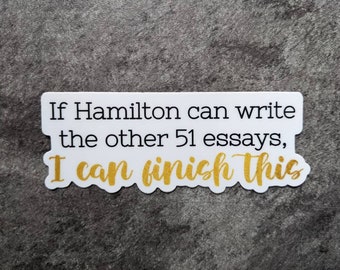 Hamilton 51 Essays Sticker - The Other 51 - Vinyl Sticker