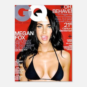 Megan Fox GQ Magazin Cover Poster: 2010s Pop Art Print, Raumdekor Bild 3