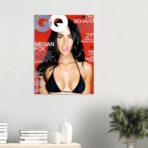 Megan Fox GQ Magazin Cover Poster: 2010s Pop Art Print, Raumdekor Bild 4