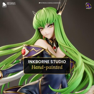 Figurka Cesarzowej C.C. — wykonana na zamówienie, ręcznie malowana, skala 1/8, kolekcjonerska figurka Code Geass · Darmowa wysyłka z Włoch
