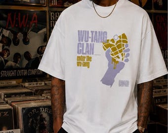 Wu Tang Clan | Geben Sie das Wu Tang Album | Hip Hop Streetwear | Oversized T-Shirt