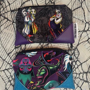 Villains Coin Purse/ 2 fabric options