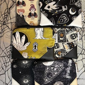 Witchy make up bags/  fabric choices