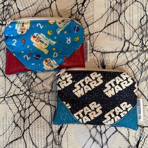 Star Wars coin pouch/ 2 fabrics/ R2D2