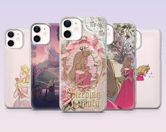 Aurora Phone Case Sleeping Beauty Disney Cover for iPhone 17Pro, 16, 15, 14, 13, 12, Samsung S26, S25, S24, S23Fe, A16, A56, Pixel 10, 9A