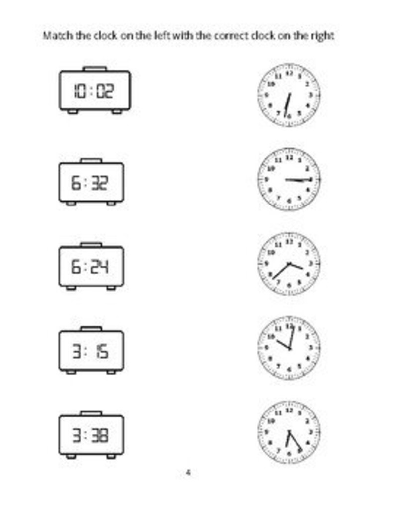 Common Core 2.MD.C.7 Telling Time: Digital and Analog Clocks Matching # ...