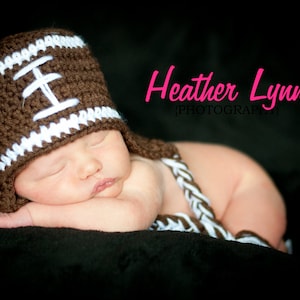 Newborn Crochet Football Hat Baby Boy Baby Girl Photo Prop Knit Hat Baby Hat Infant Hat